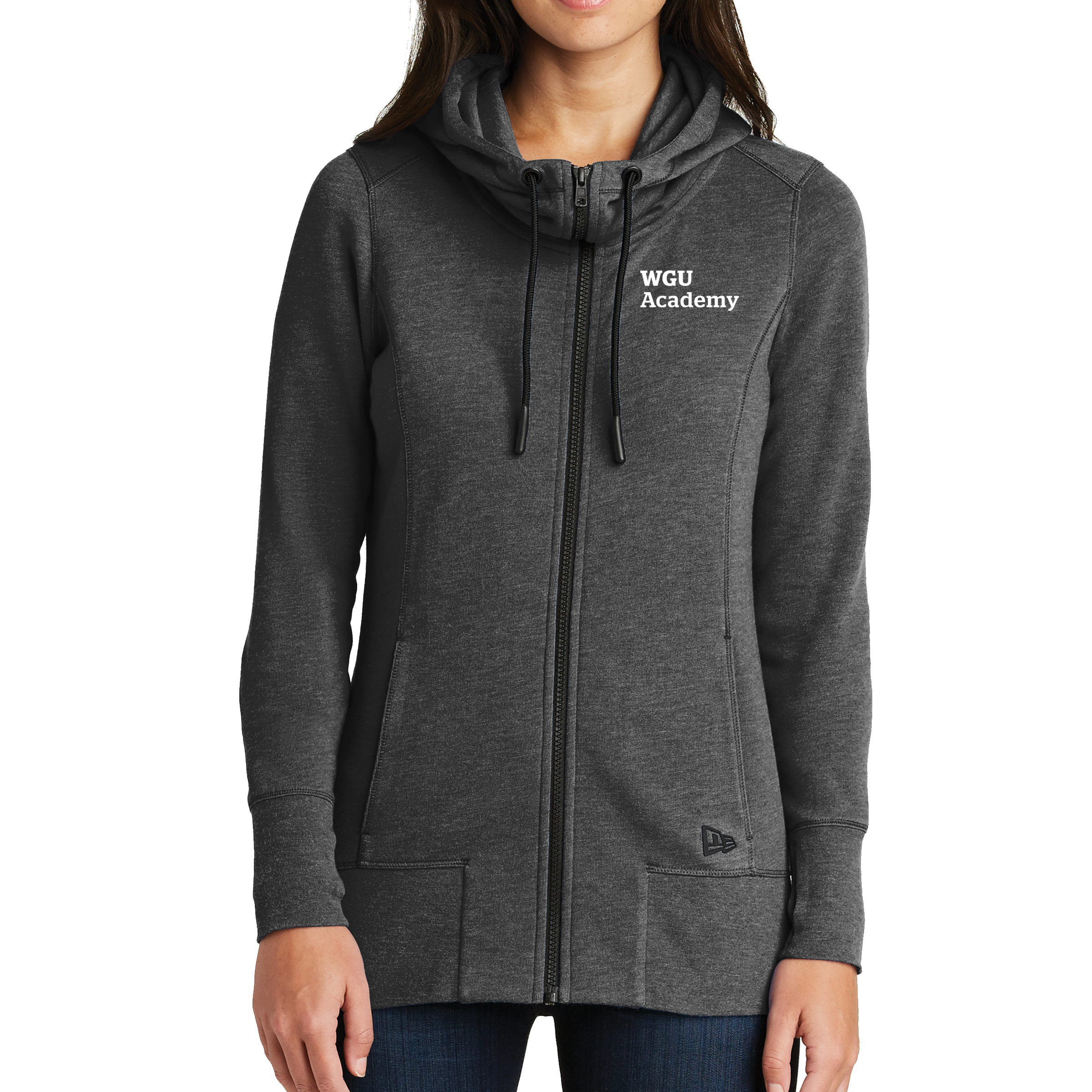 New Era® Ladies Tri-Blend Fleece Full-Zip Hoodie - WGU Academy