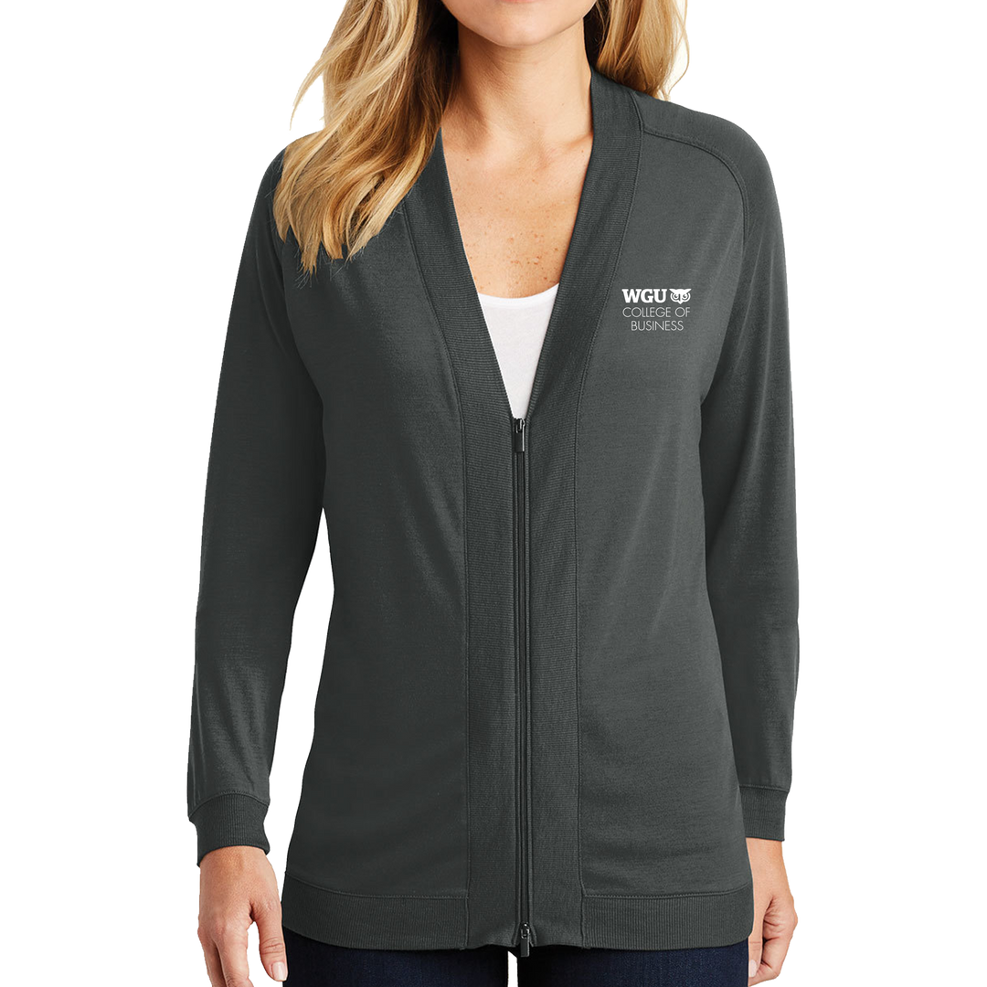 Port Authority® Ladies Concept Bomber Cardigan - College of Business - WGU Clearance