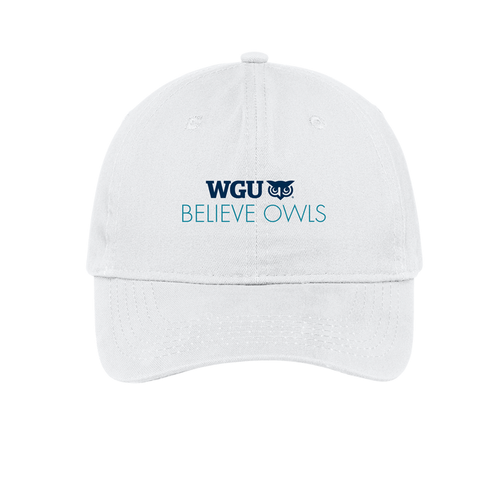 Port & Company® - Brushed Twill Low Profile Cap - Believe Owls