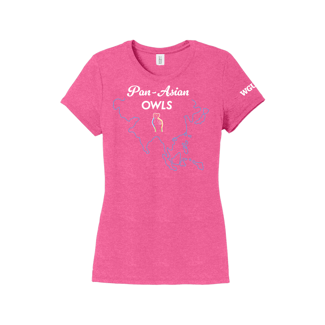 District Made® Ladies Perfect Tri® Crew Tee - Pan-Asian Owls