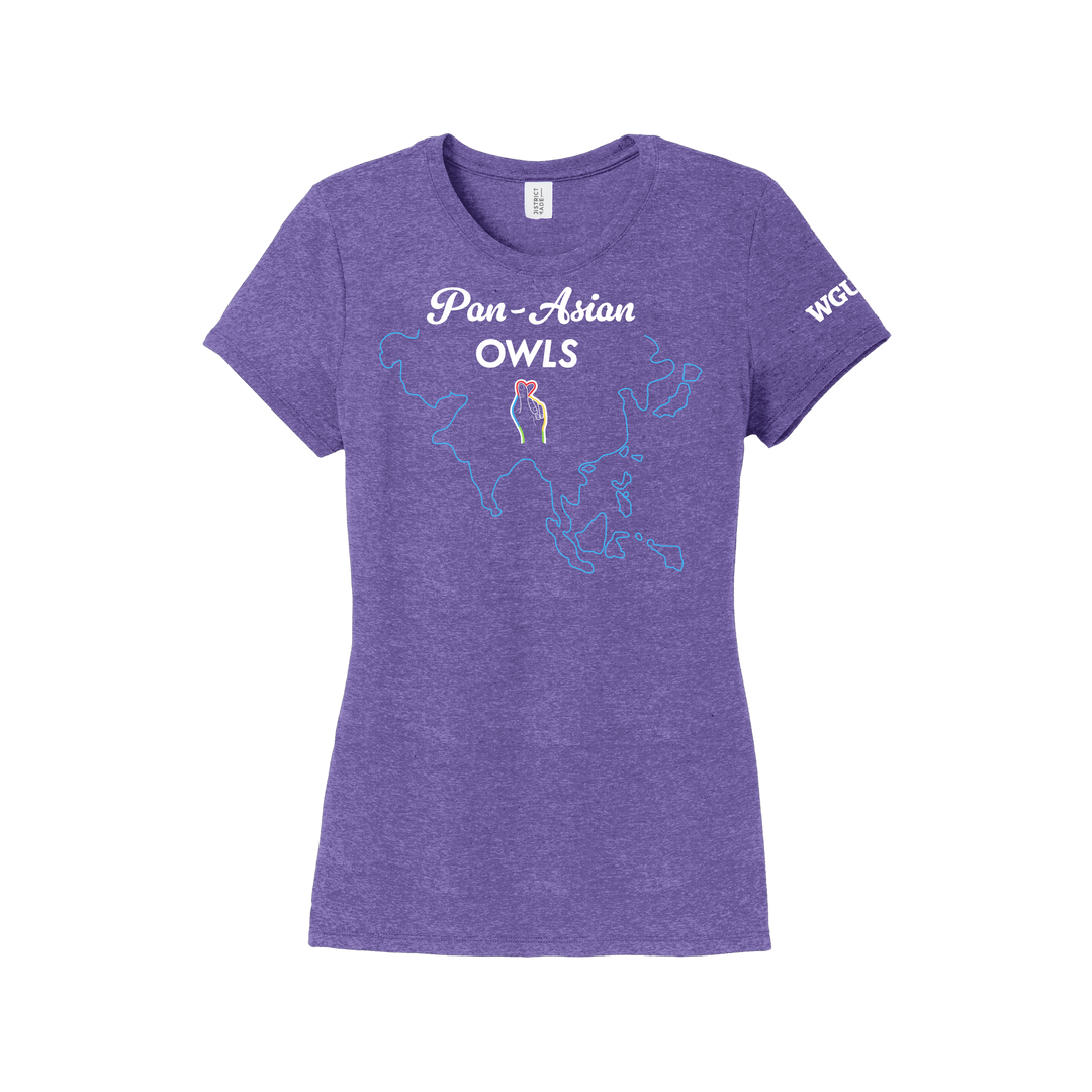 District Made® Ladies Perfect Tri® Crew Tee - Pan-Asian Owls