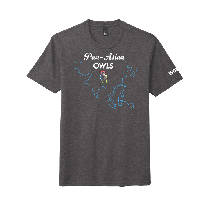 District® - Young Mens Tri-Blend Crew Neck Tee - Pan-Asian Owls