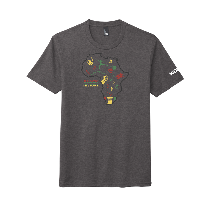 District® - Young Mens Tri-Blend Crew Neck Tee - Black History 2024