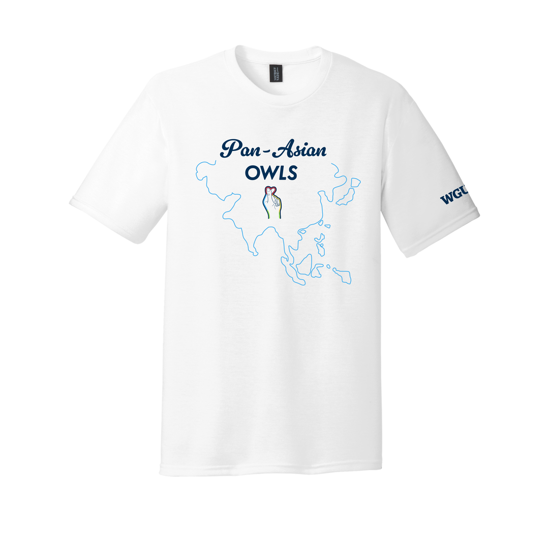 District® - Young Mens Tri-Blend Crew Neck Tee - Pan-Asian Owls