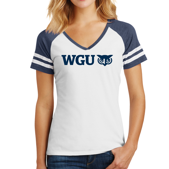 District Made® Ladies Game V-Neck Tee - WGU Clearance