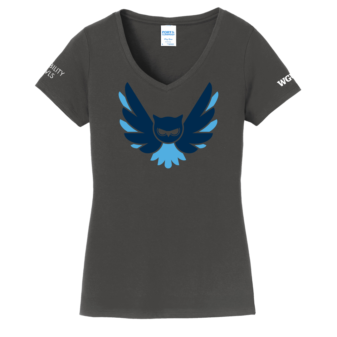 Port & Company® Ladies Fan Favorite™ V-Neck Tee - Disability Owls 2023