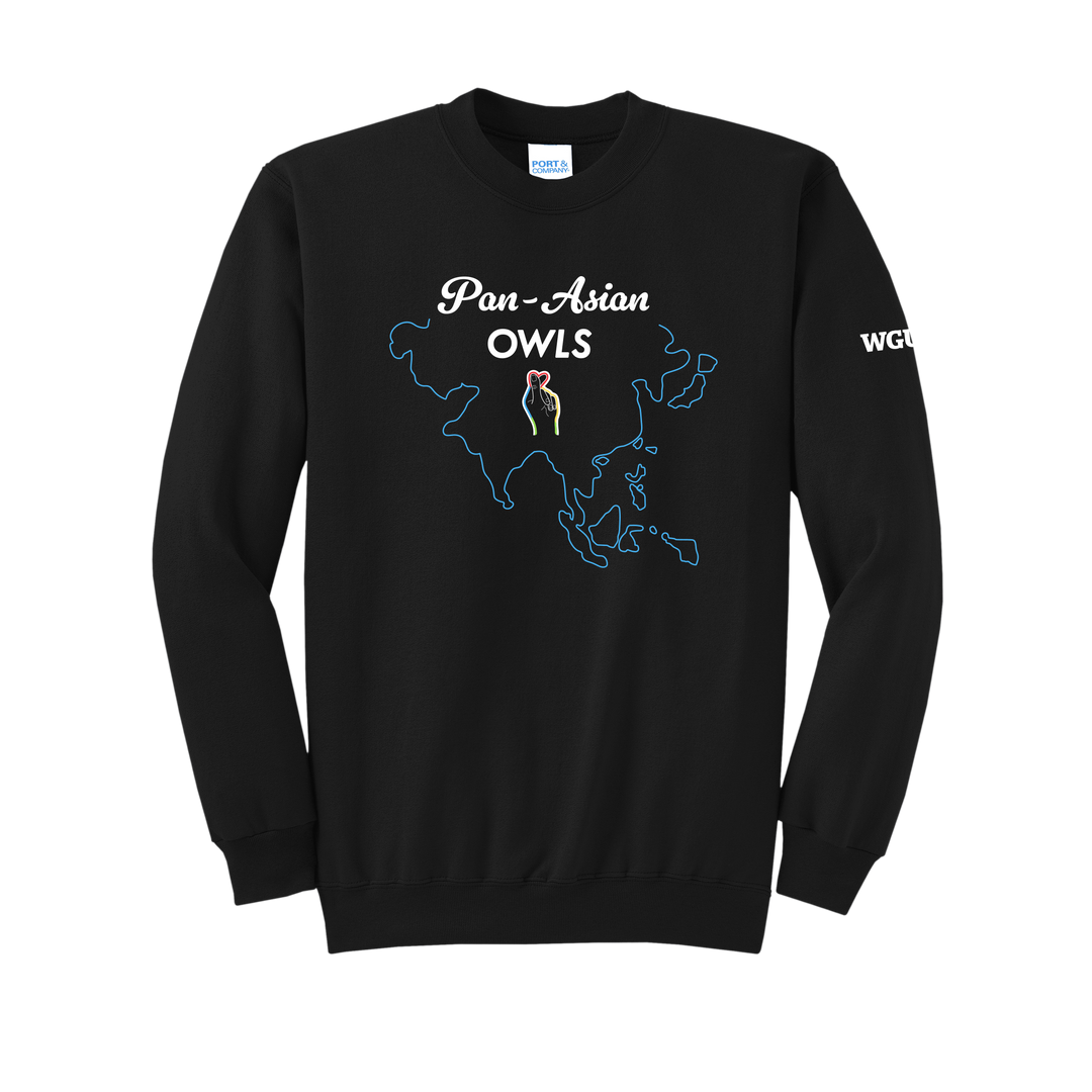 Port & Company® Unisex Core Fleece Crewneck Sweatshirt - Pan-Asian Owls