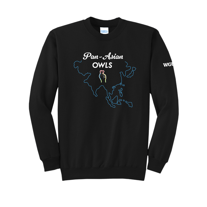 Port & Company® Unisex Core Fleece Crewneck Sweatshirt - Pan-Asian Owls