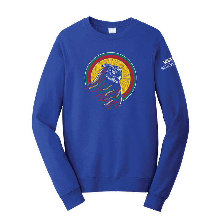 Port & Company® Unisex Fan Favorite™ Fleece Crewneck Sweatshirt - Believe Owls