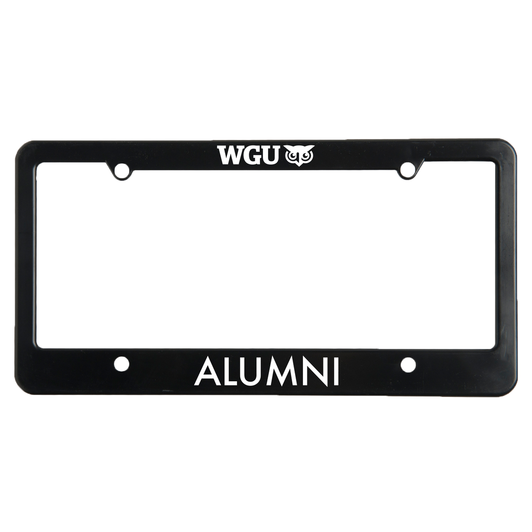 WGU Alumni License Plate Frame