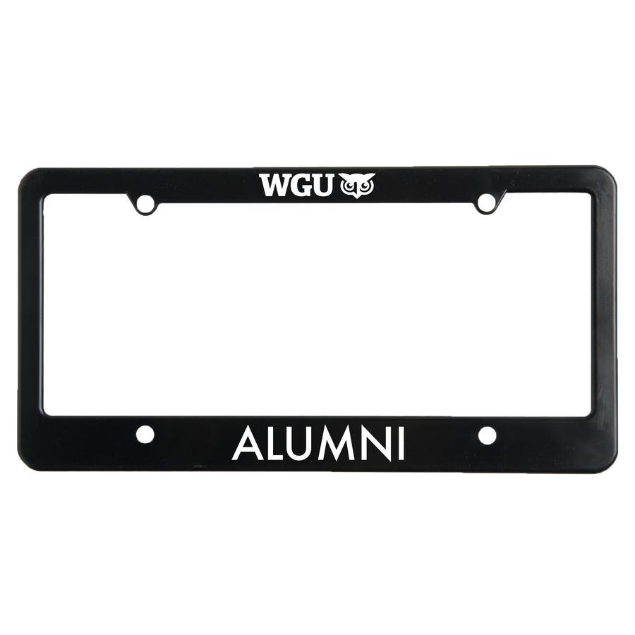 WGU Alumni License Plate Frame WGUstore