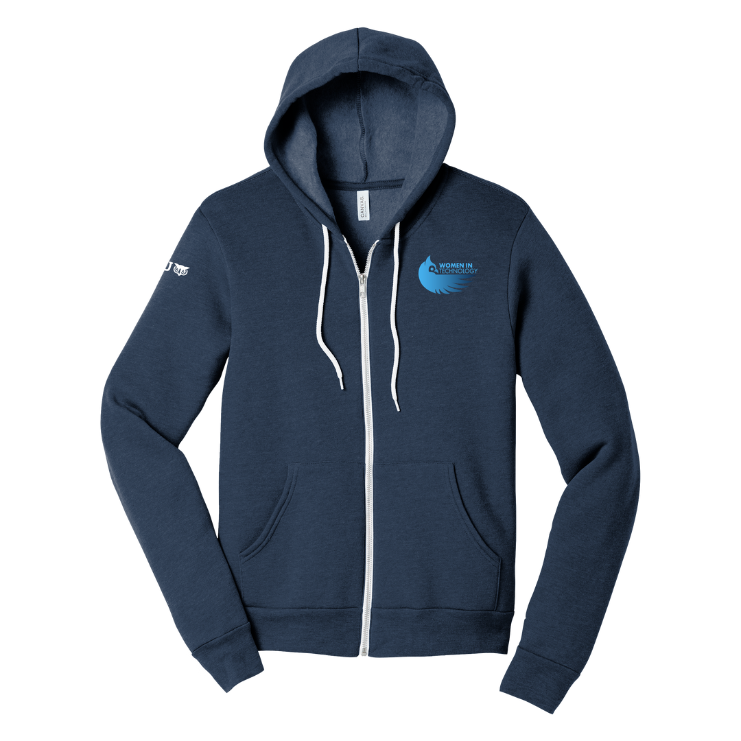 Bella canvas top zip hoodie
