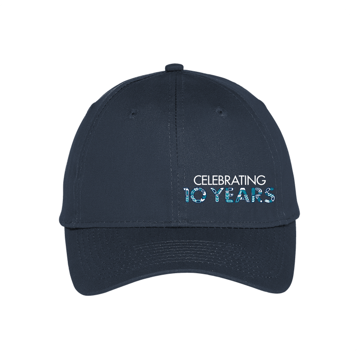 Port & Company® Six-Panel Unstructured Twill Cap - Washington 10 Years
