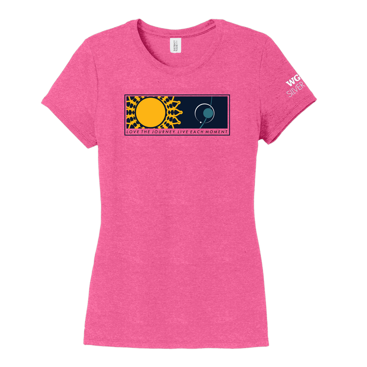 District Made® Ladies Perfect Tri® Crew Tee - Silver Owls