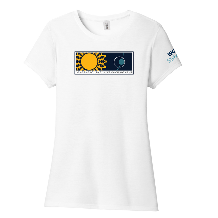 District Made® Ladies Perfect Tri® Crew Tee - Silver Owls