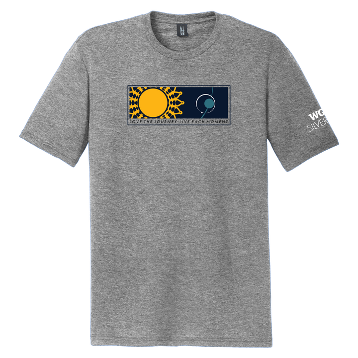District® - Young Mens Tri-Blend Crew Neck Tee -  Silver Owls