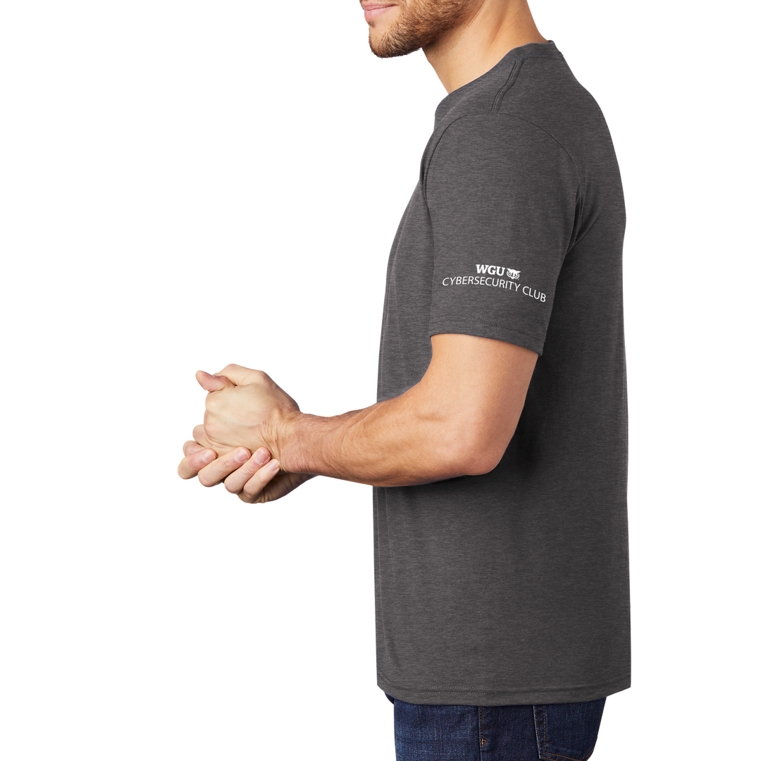 District® - Young Mens Tri-Blend Crew Neck Tee - Cyber Security Club