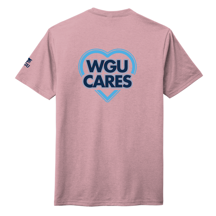 District® - Young Mens Tri-Blend Crew Neck Tee - WGU Cares