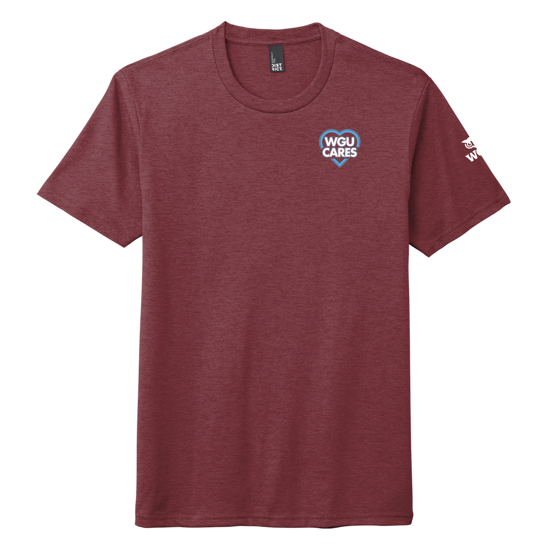 District® - Young Mens Tri-Blend Crew Neck Tee - WGU Cares