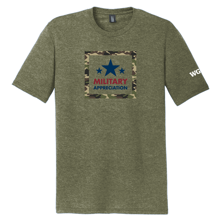 District® - Young Mens Tri-Blend Crew Neck Tee - Military Appreciation