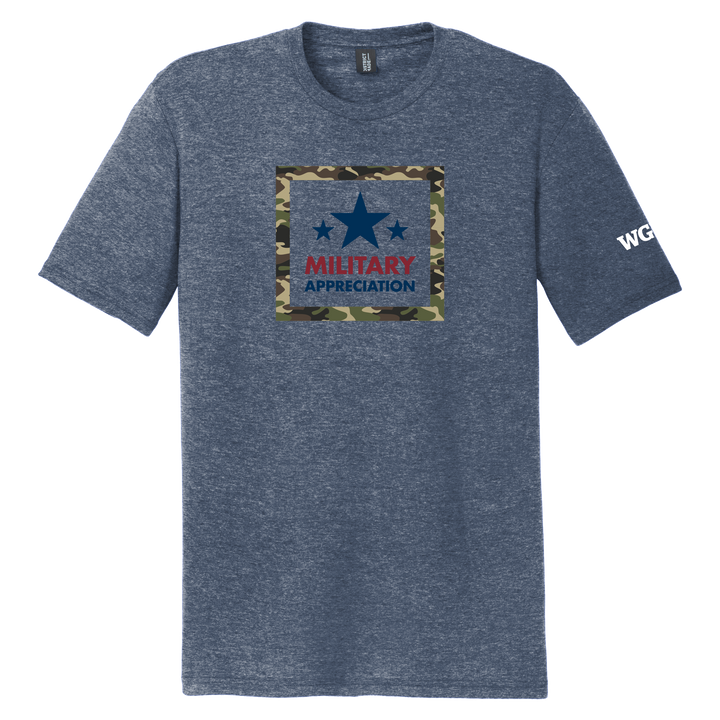 District® - Young Mens Tri-Blend Crew Neck Tee - Military Appreciation