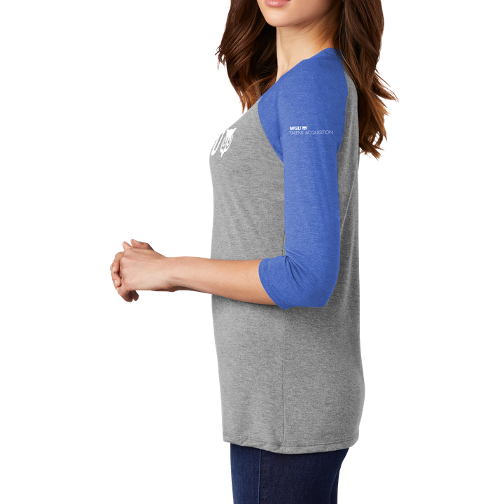 District Made® Ladies Perfect Tri® 3/4-Sleeve Raglan - Talent Acquisition
