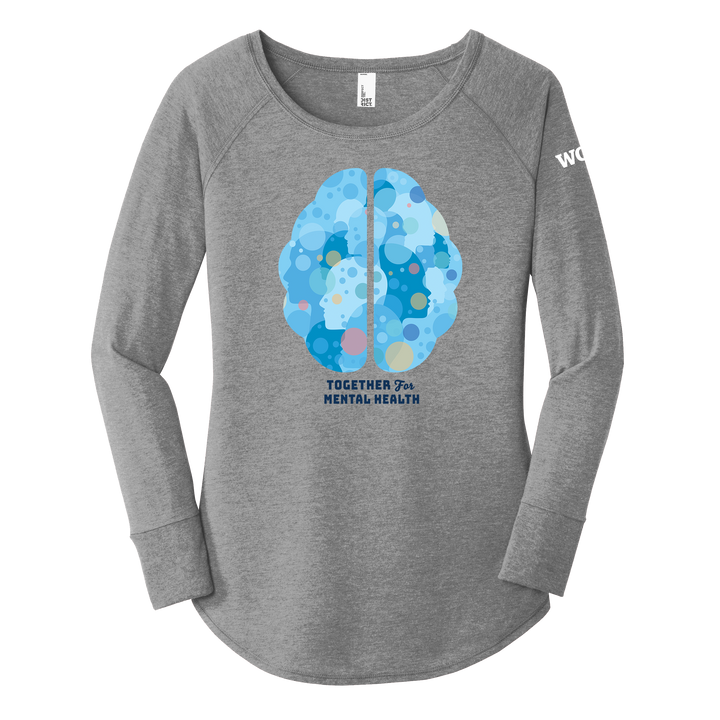 District Women’s Perfect Tri Long Sleeve Tunic Tee - Together for Mental Health