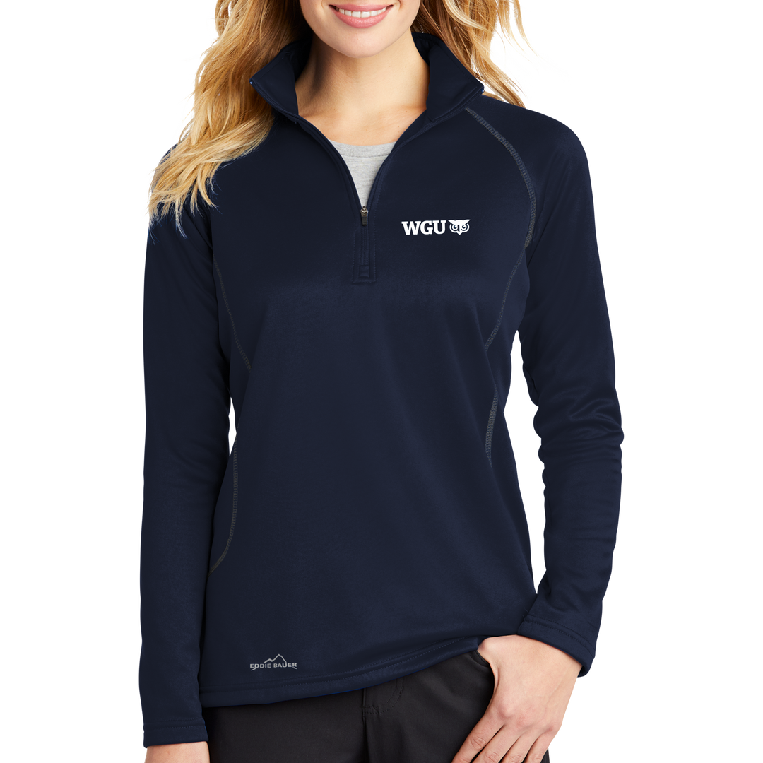 Eddie Bauer Ladies Smooth Fleece Base Layer 1 2 Zip WGUstore