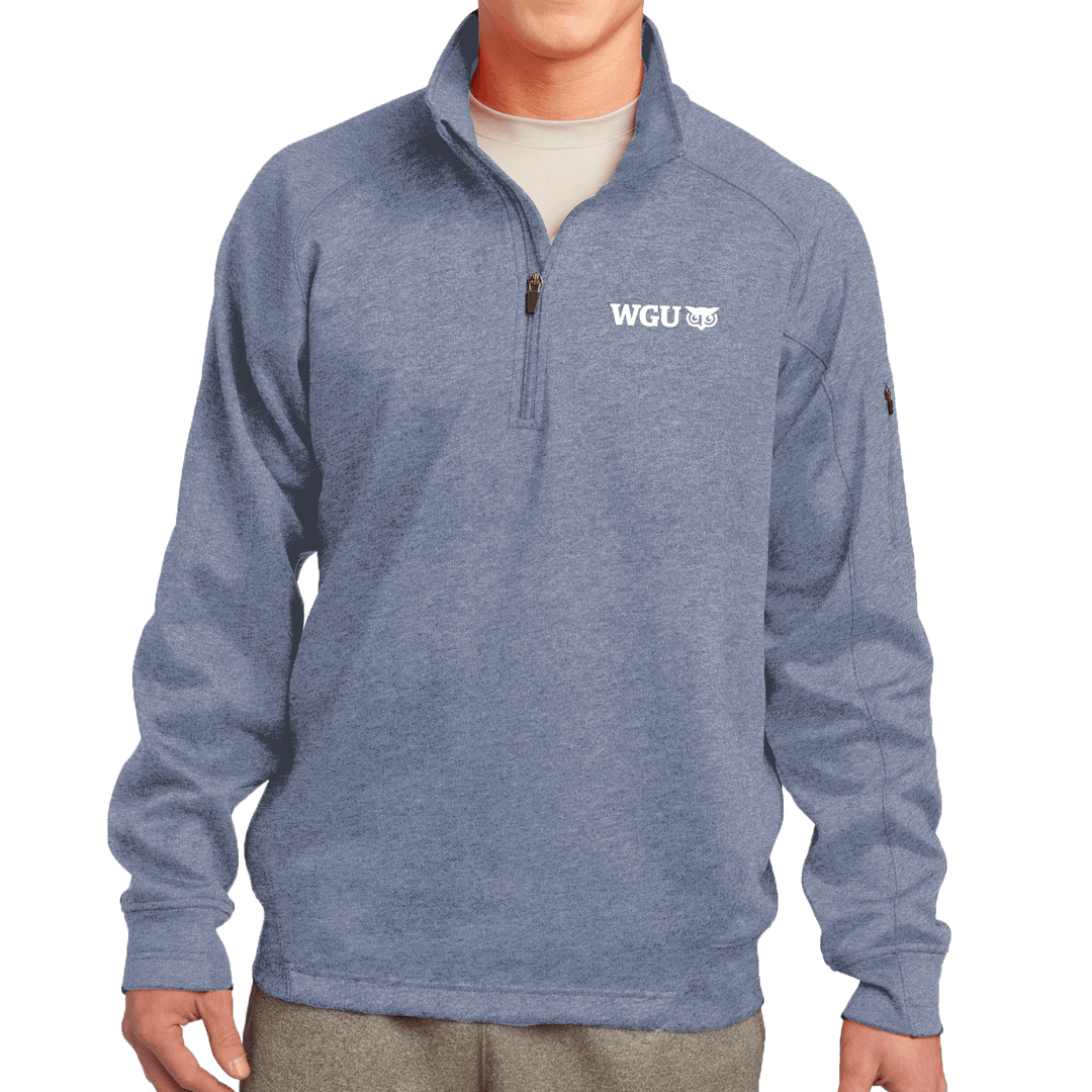 Sport-Tek Men's Grey Heather Tech Fleece 1/4-Zip Pullover
