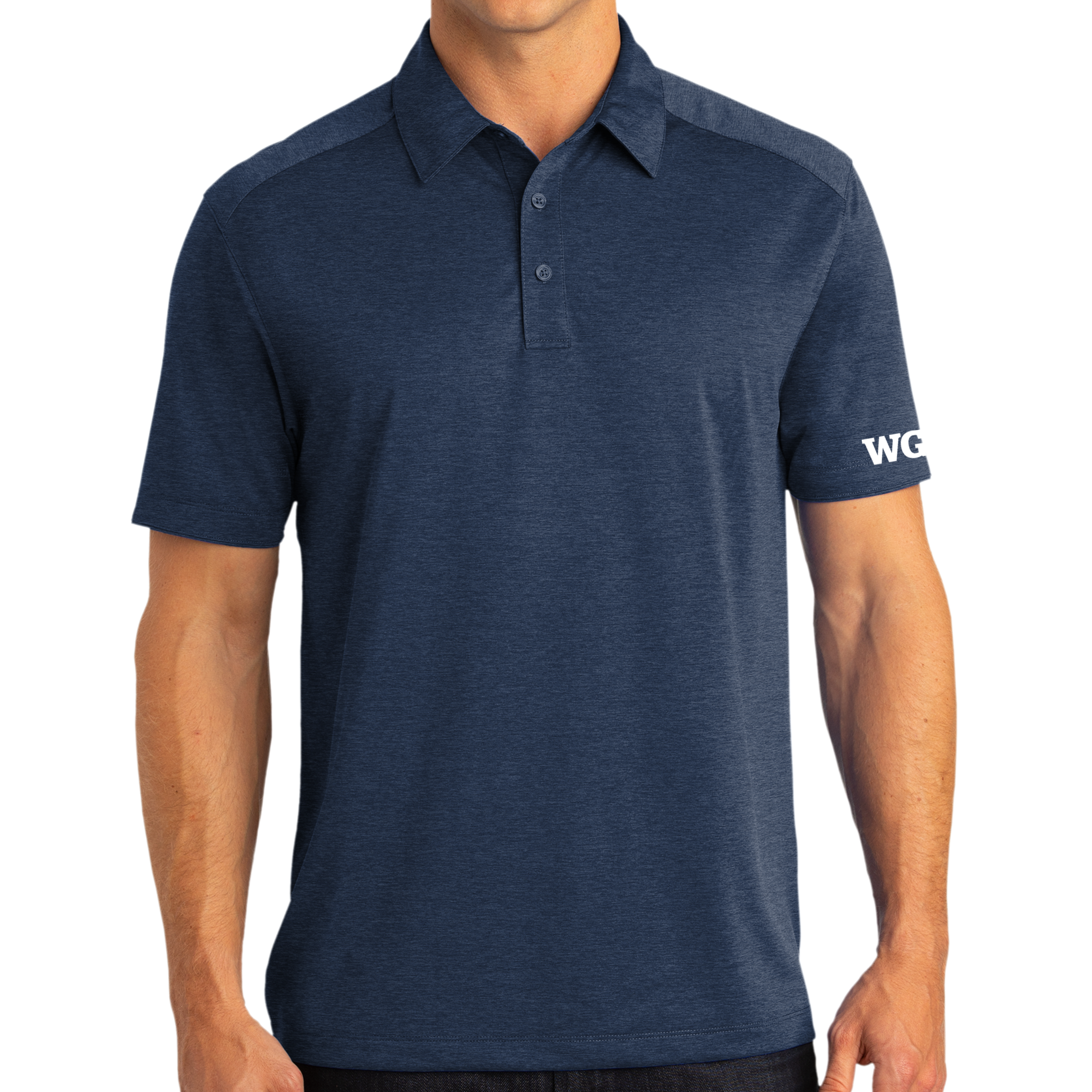 port authority digi heather performance polo