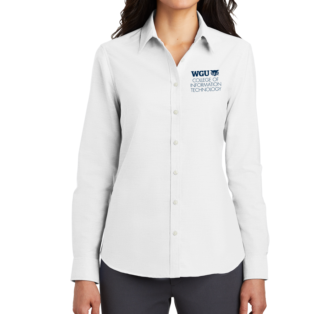 Port Authority® Ladies SuperPro™ Oxford Shirt - COIT