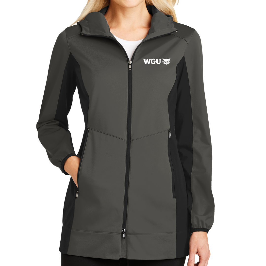 Port authority ladies active sales hooded soft shell jacket