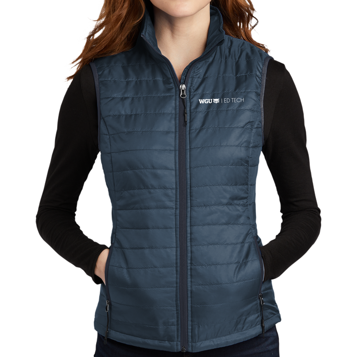 Port Authority® Ladies Packable Puffy Vest - Ed Tech