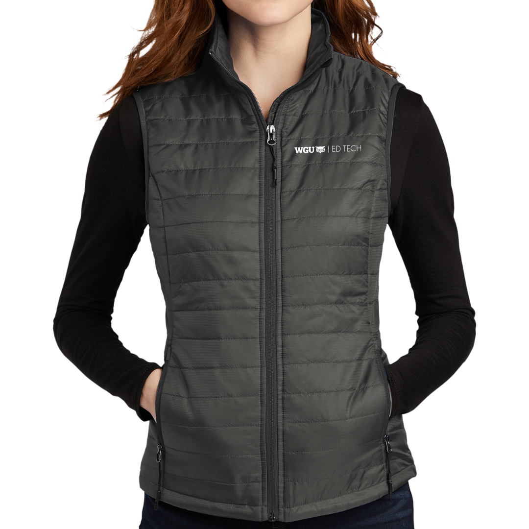 Port Authority® Ladies Packable Puffy Vest - Ed Tech