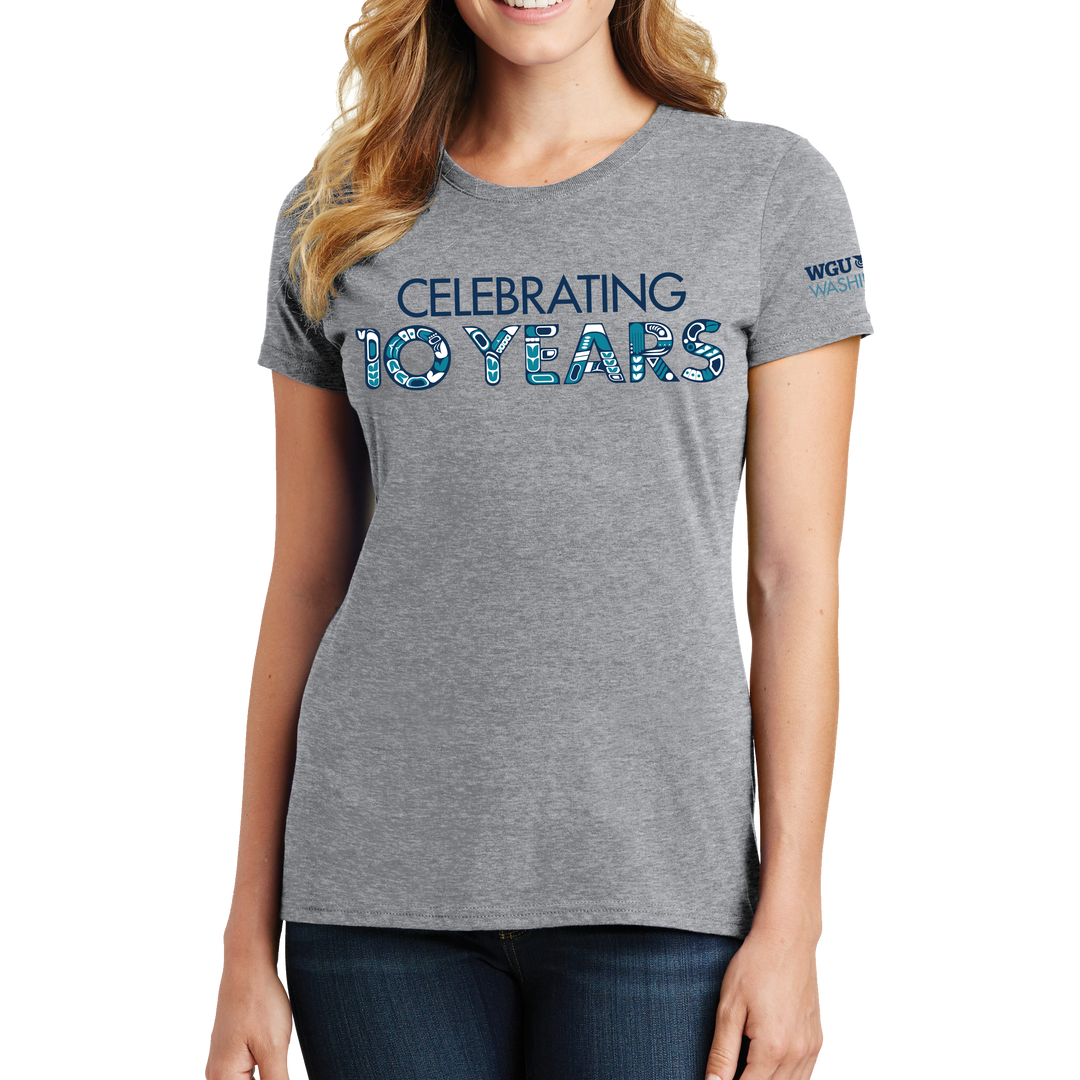 Port & Company Ladies Fan Favorite Tee - Washington 10 years