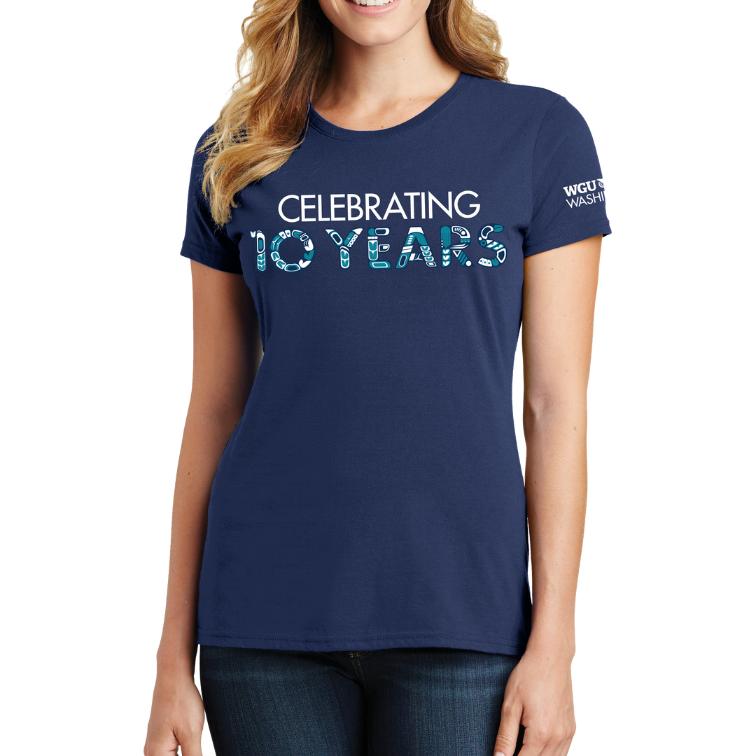 Port & Company Ladies Fan Favorite Tee - Washington 10 years