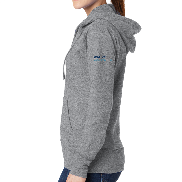 Port & Company Ladies Core Fleece Full-Zip Hooded Sweatshirt - Washington 10 Years