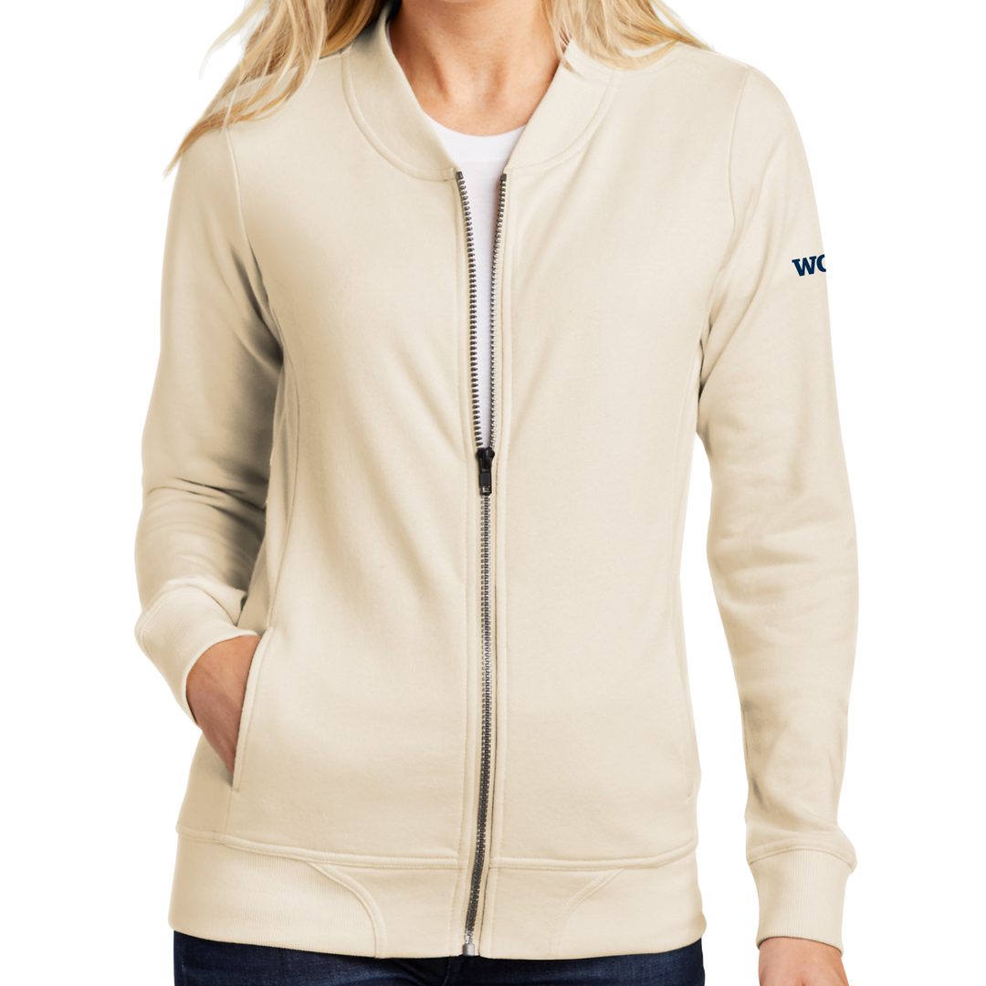 French terry bomber jacket online