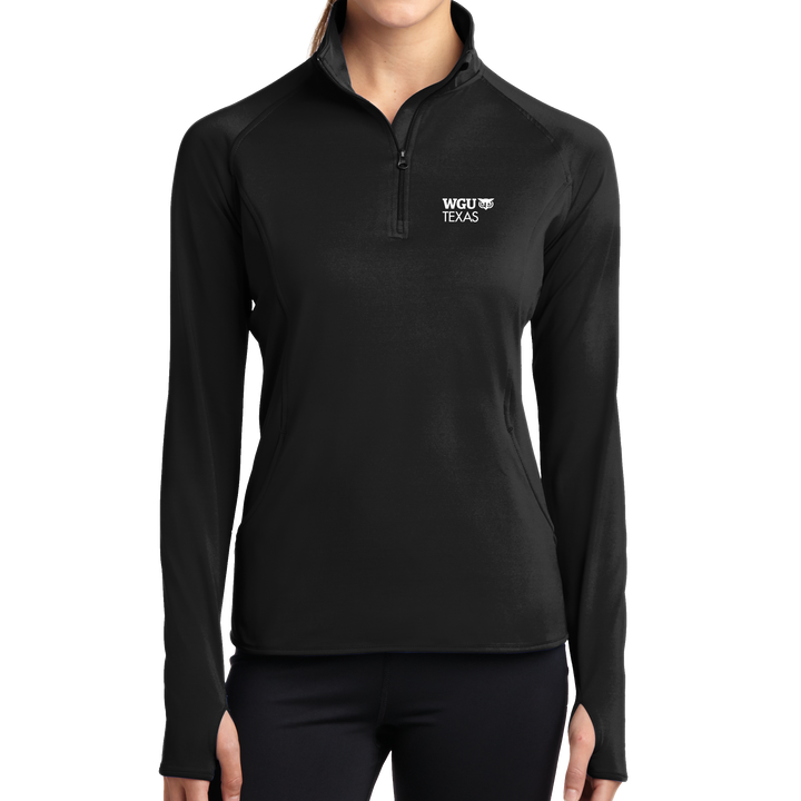 Sport-Tek® Ladies Sport-Wick® Stretch 1/2-Zip Pullover - Texas