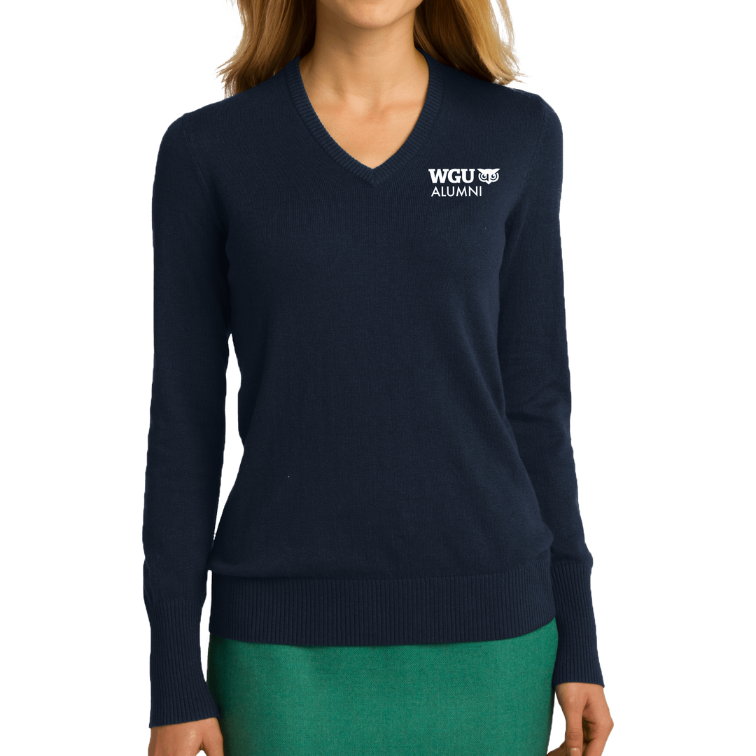 Port Authority® Ladies V-Neck Sweater - Alumni
