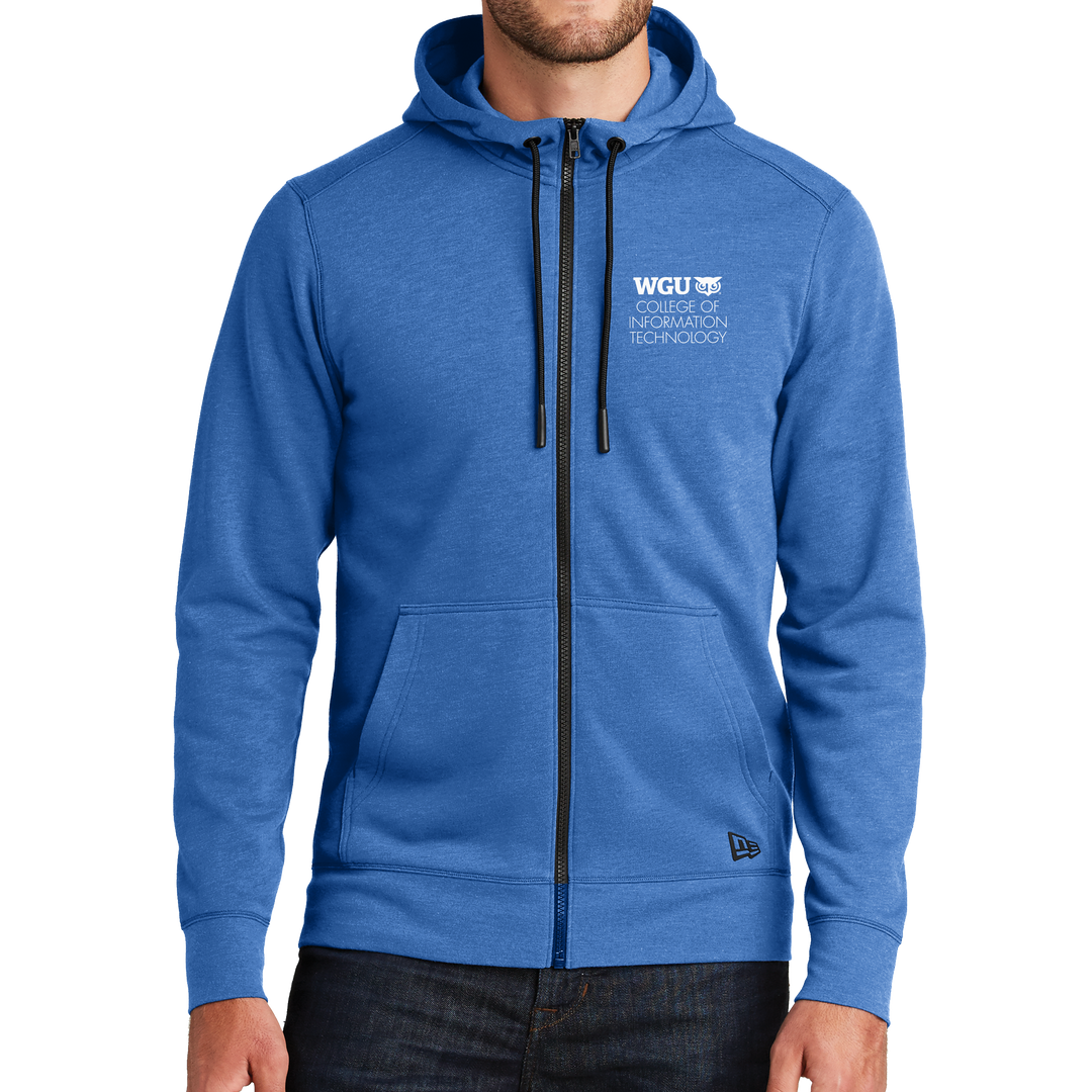 New era tri blend fleece full zip hoodie sales