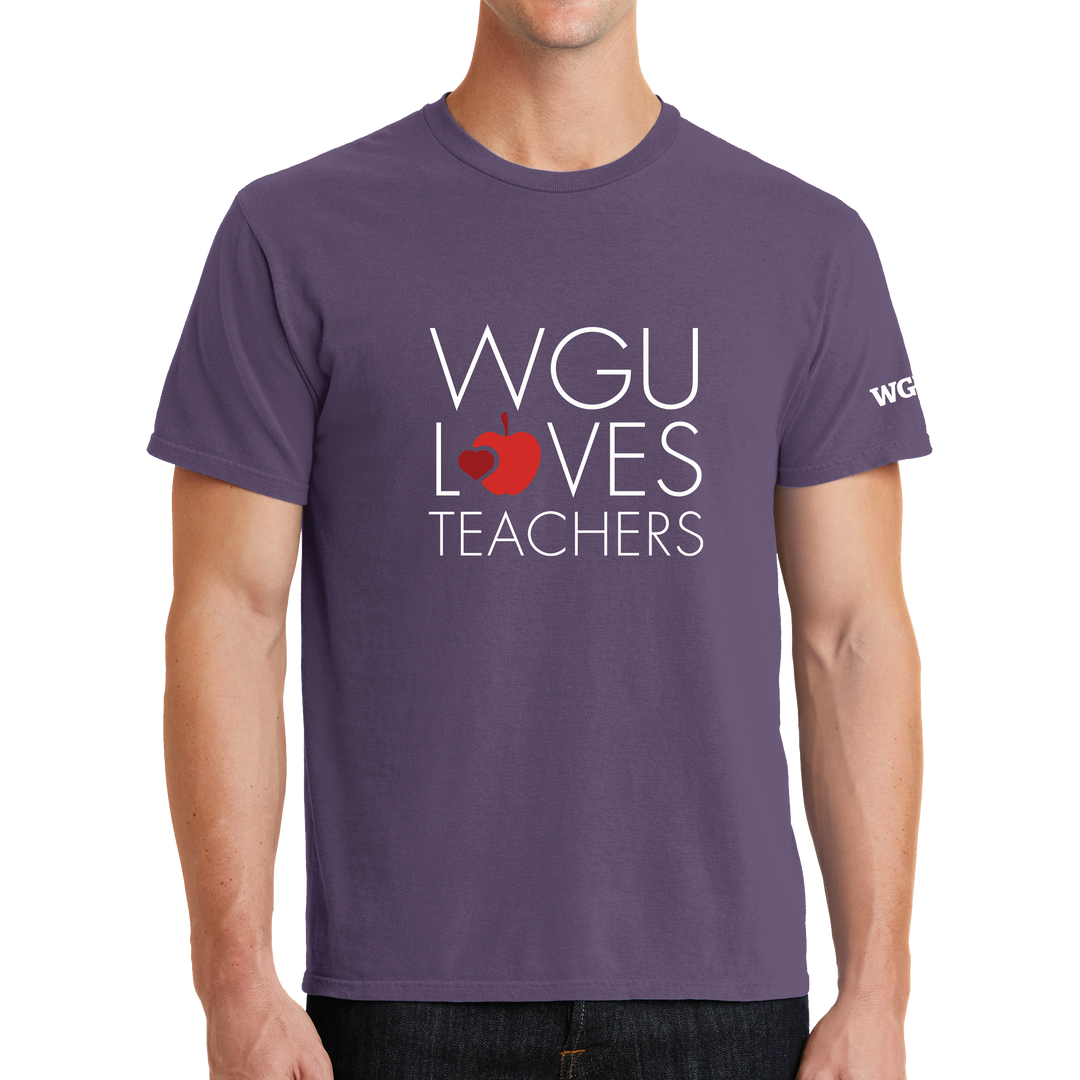 Port & Company Beach Wash Garment-Dyed Tee-  WGU Loves Teachers