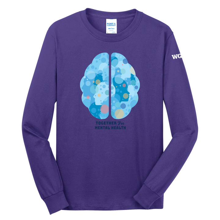 Port & Company® Unisex Long Sleeve Core Cotton Tee - Together for Mental Health