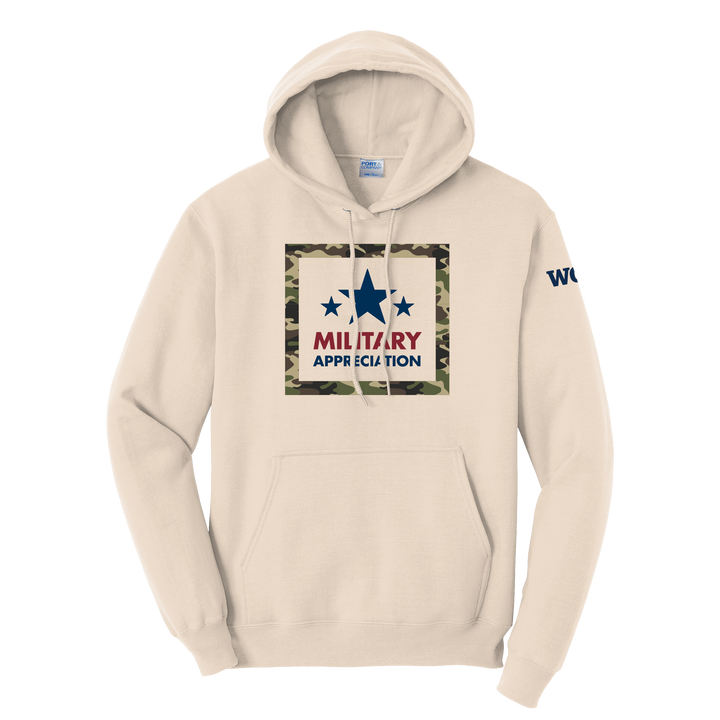 Port & Company Unisex Core Fleece Pullover Hooded Sweatshirt - Military Appreciation