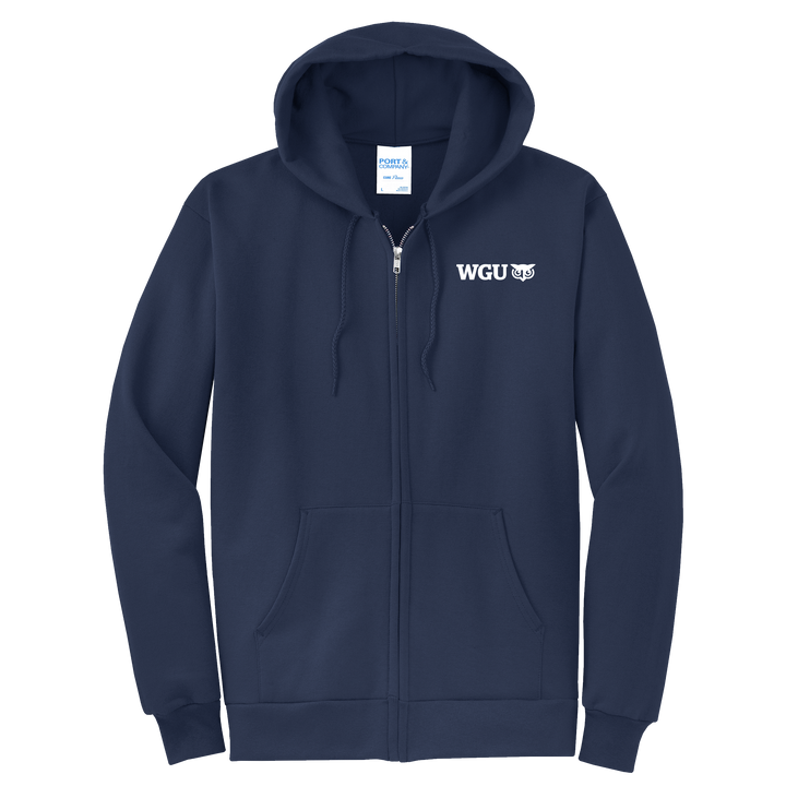 Port & Company Unisex Core Fleece Full-Zip Hooded Sweatshirt