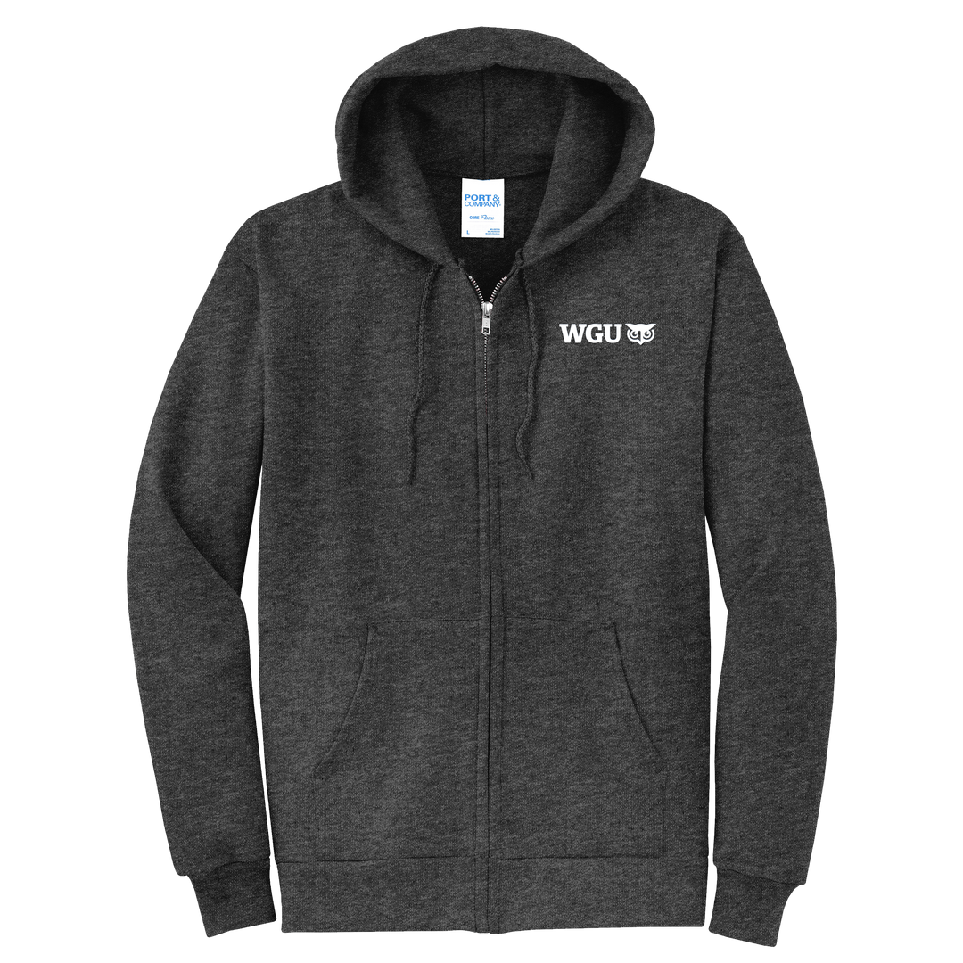 Port & Company Unisex Core Fleece Full-Zip Hooded Sweatshirt