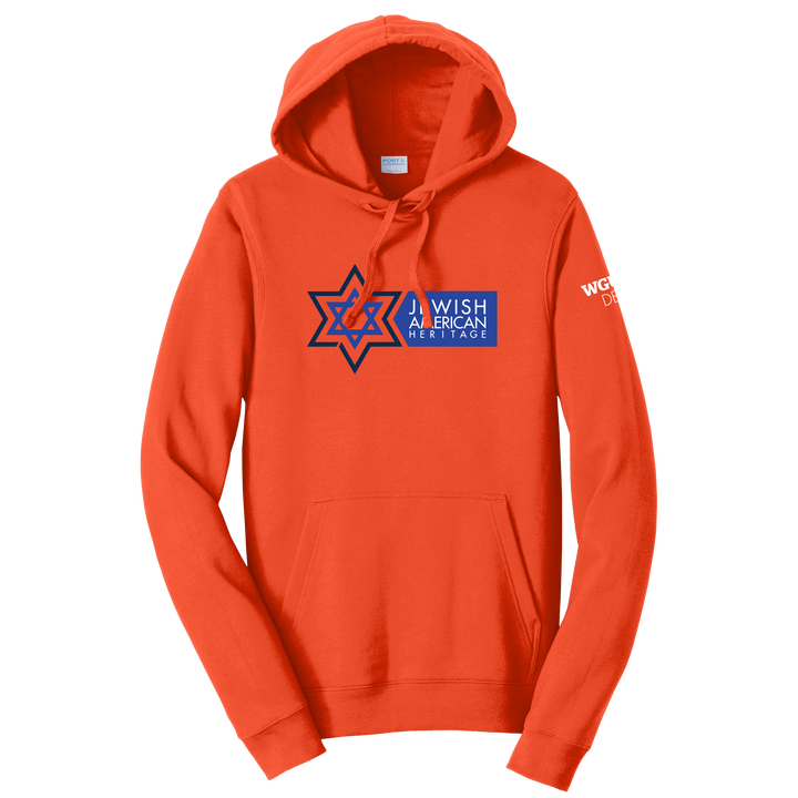 Port & Company Fan Favorite Fleece Pullover Hooded Unisex Sweatshirt - Jewish American Heritage