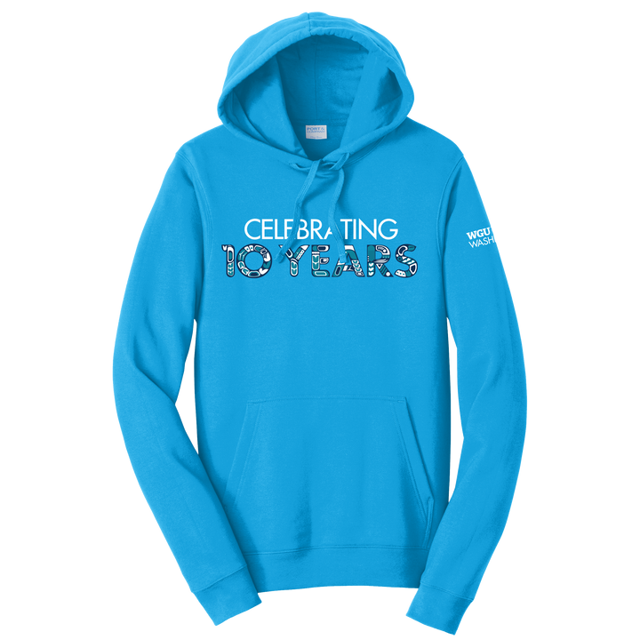 Port & Company Unisex Fan Favorite Fleece Pullover Hooded Sweatshirt - Washington 10 years
