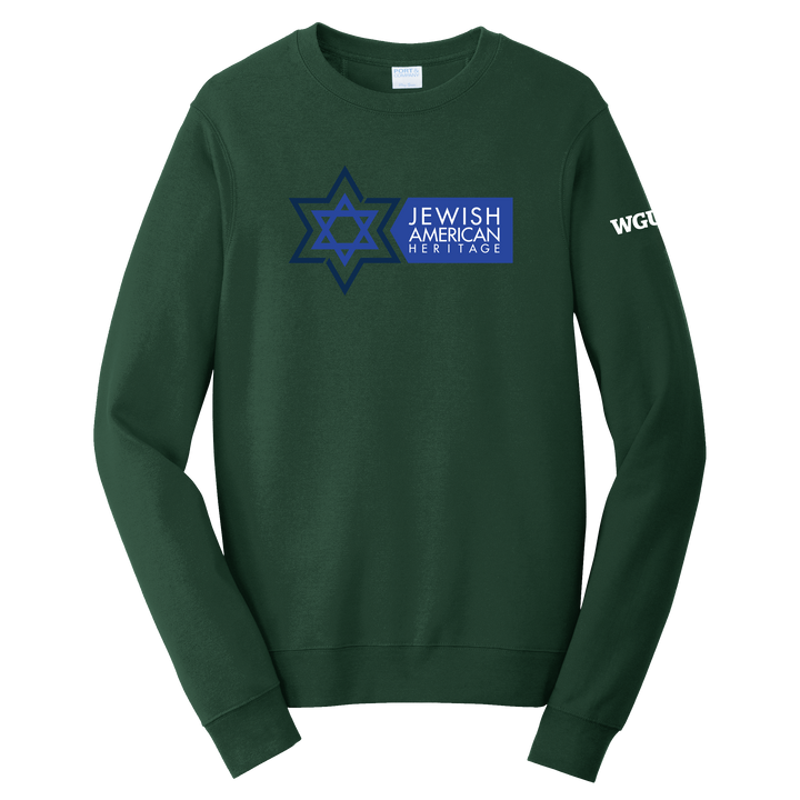 Port & Company® Unisex Fan Favorite™ Fleece Crewneck Sweatshirt - Jewish American Heritage