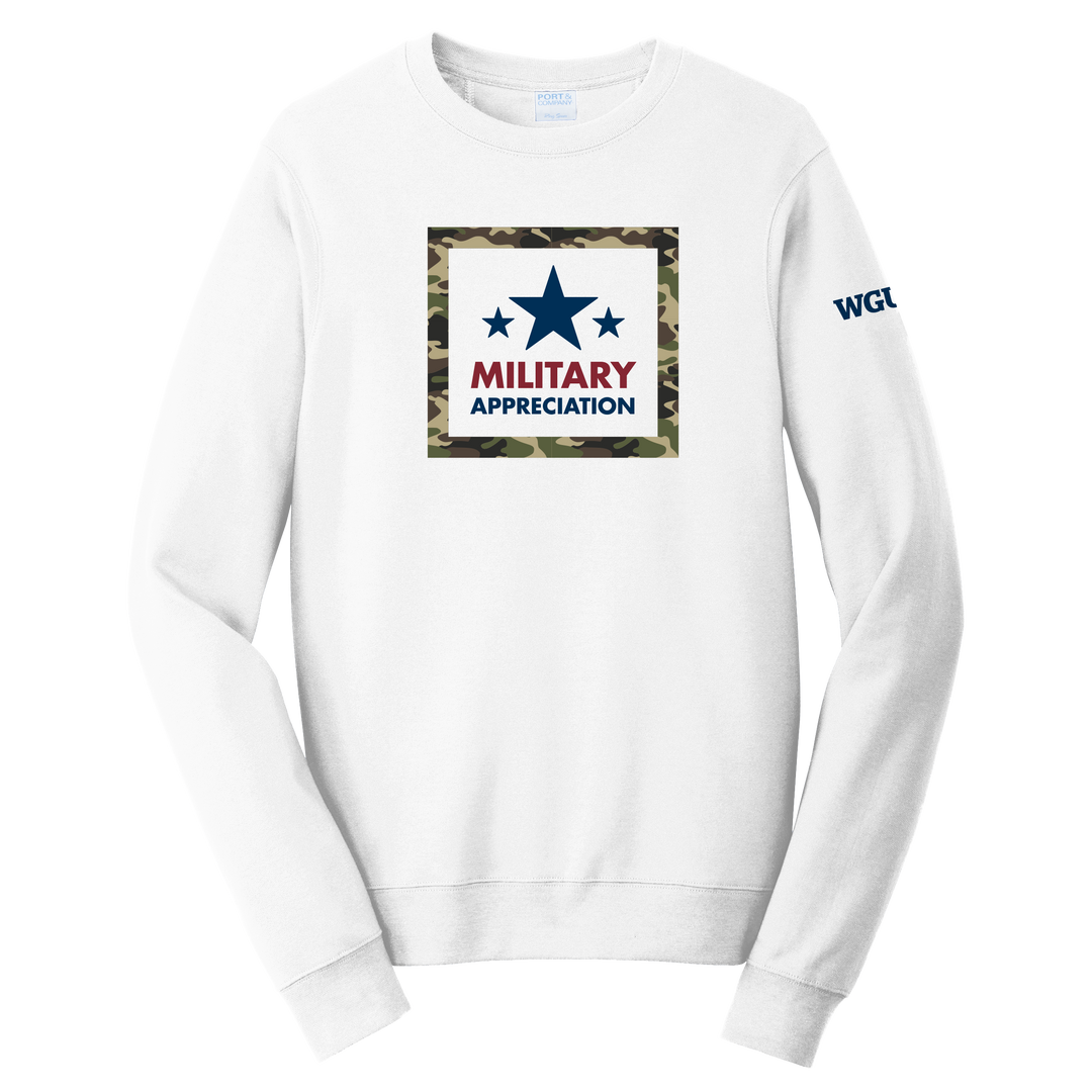 Port & Company® Unisex Fan Favorite™ Fleece Crewneck Sweatshirt - Military Appreciation